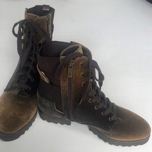 Donald Pliner Brown Women's Combat Boots